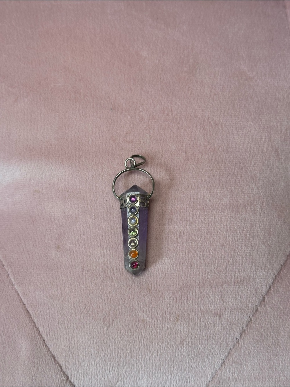 Amethyst Chakra Crystal Pendant